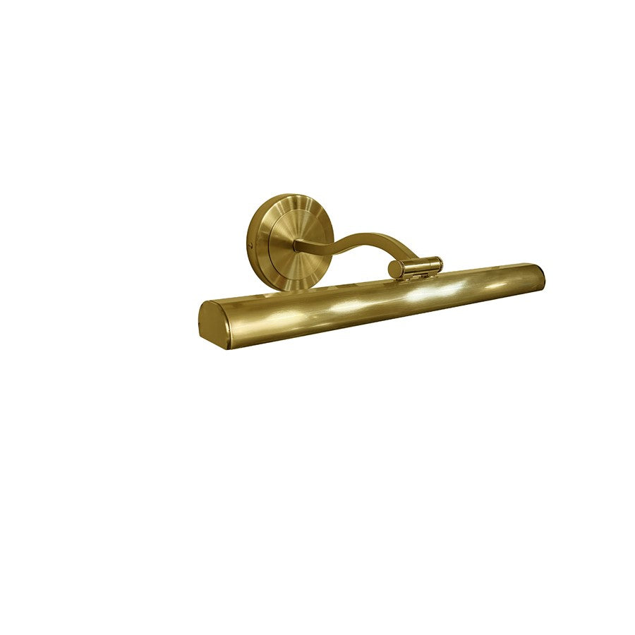 Dainolite Reina 1 Light 16.25" Picture Light, Brass/Frosted