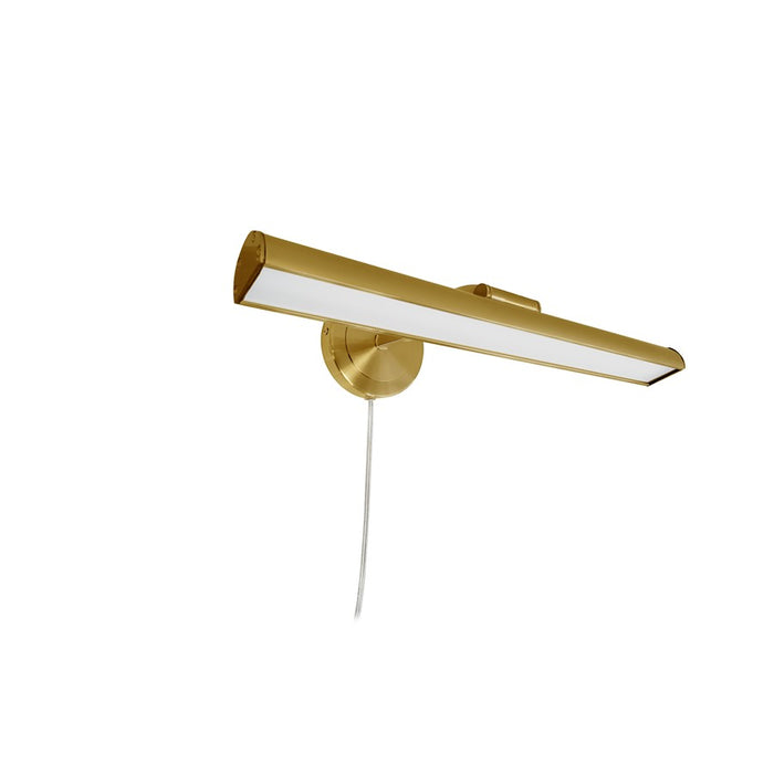 Dainolite Reina 1 Light 16.25" Picture Light, Brass/Frosted