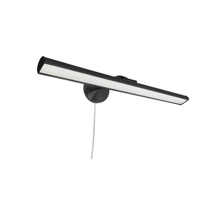 Dainolite Reina 1 Light 24" Picture Light, Matte Black/Frosted