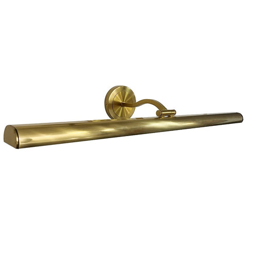 Dainolite Reina 1 Light 32" Picture Light, Aged Brass/Frosted