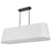 Dainolite Pita 4 Light Pendant, Matte Black/White