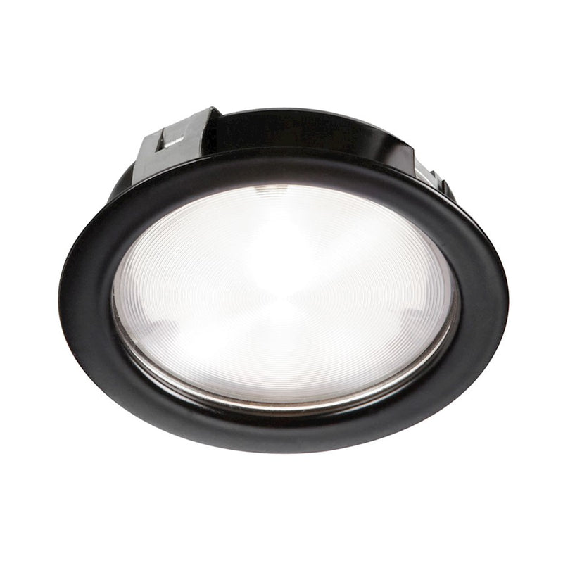 Dainolite LED Cree 4W 24VDC Puck Light | Black Powder-Coated Metal | Under Cabinet Kitchen Task Light | 314lm 3000K 40° Beam | Model PLED-04-BK