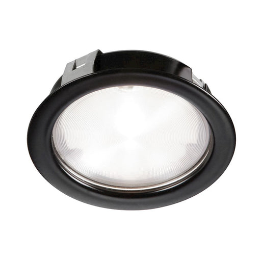 Dainolite LED Cree 4W 24VDC Puck Light | Black Powder-Coated Metal | Under Cabinet Kitchen Task Light | 314lm 3000K 40° Beam | Model PLED-04-BK