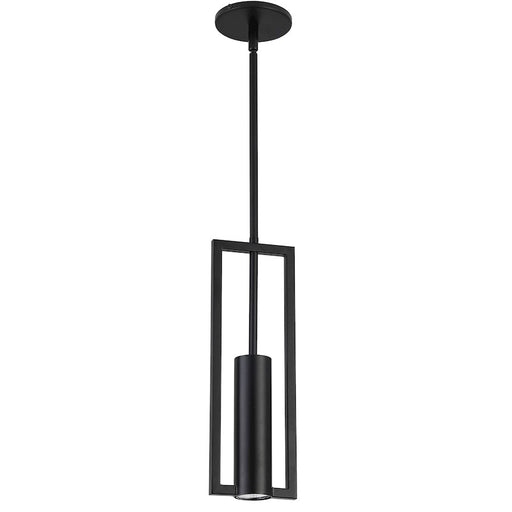 Dainolite Pauline 5in 1-Light Pendant | Modern Matte Black Metal | Kitchen Island & Dining Room | 24.5-55.5in Drop | Model PLN-151P-MB