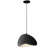 Dainolite Pilar 16in 1-Light Pendant | Contemporary Matte Black Foam and Metal | Kitchen Island & Foyer | 15.75 x 15.75 x 10 in | Model PLR-151P-MB