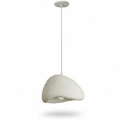 Dainolite Pilar 15.75in 1-Light Pendant | Contemporary Matte Linen Foam and Metal | Kitchen Island & Foyer | 15.75 x 15.75 x 10 in | Model PLR-151P-MLN