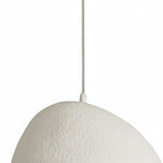 Dainolite Pilar 15.75in 1-Light Pendant | Contemporary Matte Linen Foam and Metal | Kitchen Island & Foyer | 15.75 x 15.75 x 10 in | Model PLR-151P-MLN