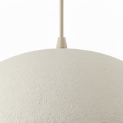 Dainolite Pilar 20in 1-Light Pendant | Contemporary Matte Beige Foam and Metal | Kitchen Island & Dining Room | 19.75 x 19.75 x 12 in | Model PLR-191P-MBG
