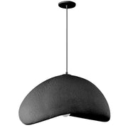 Dainolite Pilar 24in 1-Light Pendant | Contemporary Matte Black Foam | Kitchen Island & Dining Room | 23.75 x 23.75 x 14 in | Model PLR-231P-MB