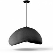 Dainolite Pilar 24in 1-Light Pendant | Contemporary Matte Black Foam | Kitchen Island & Dining Room | 23.75 x 23.75 x 14 in | Model PLR-231P-MB