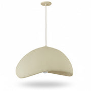 Dainolite Pilar 24in 1-Light Pendant | Contemporary Matte Beige Foam | Kitchen Island & Dining Room | 23.75 x 23.75 x 14 in | Model PLR-231P-MBG