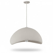 Dainolite Pilar 24in 1-Light Pendant | Contemporary Matte Linen Foam | Kitchen Island & Dining Room | 23.75 x 23.75 x 14 in | Model PLR-231P-MLN