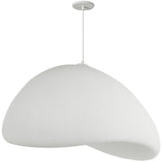 Dainolite Pilar 32in 1-Light Pendant | Contemporary Matte White Foam | Kitchen Island & Dining Room | 31.5 x 31.5 x 15.75 in | Model PLR-311P-MW