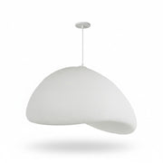 Dainolite Pilar 32in 1-Light Pendant | Contemporary Matte White Foam | Kitchen Island & Dining Room | 31.5 x 31.5 x 15.75 in | Model PLR-311P-MW