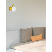 Dainolite Peri 1-Light LED Wall Sconce | Contemporary Aged Brass and Clear Acrylic | Hallway & Foyer Accent | 6 x 10 x 10 in | Model PRI-137LEDW-AGB