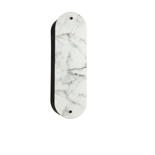 Dainolite Pascal 2 Light 16" Wall Sconce, Matte Black/Alabaster - PSC-162W-MB