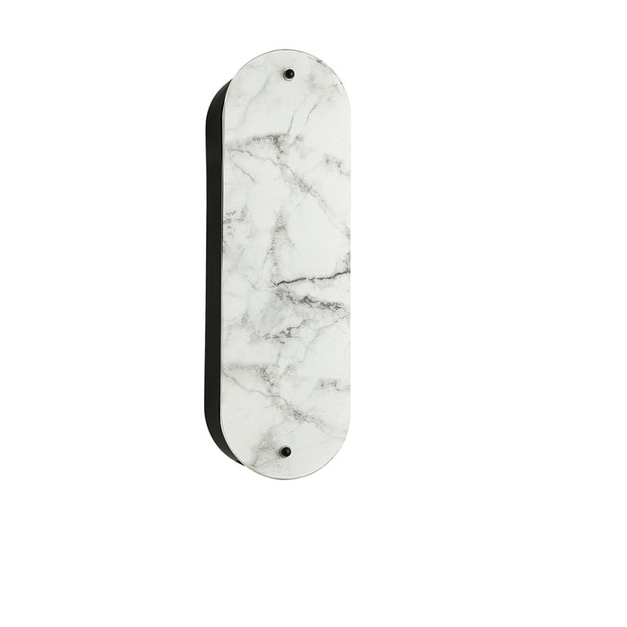 Dainolite Pascal 2 Light 16" Wall Sconce, Matte Black/Alabaster - PSC-162W-MB