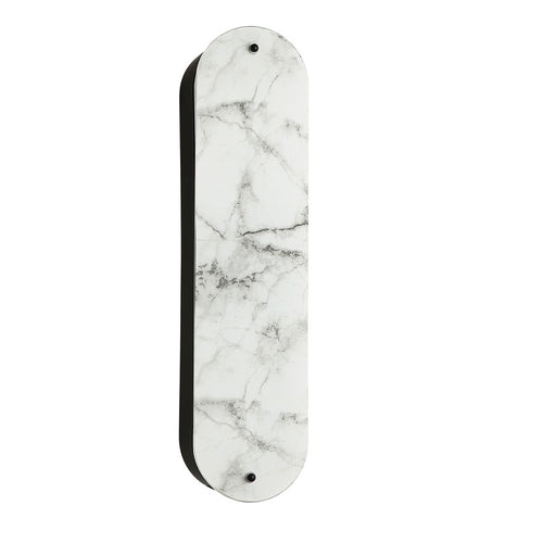 Dainolite Pascal 2 Light 20" Wall Sconce, Matte Black/Alabaster - PSC-202W-MB