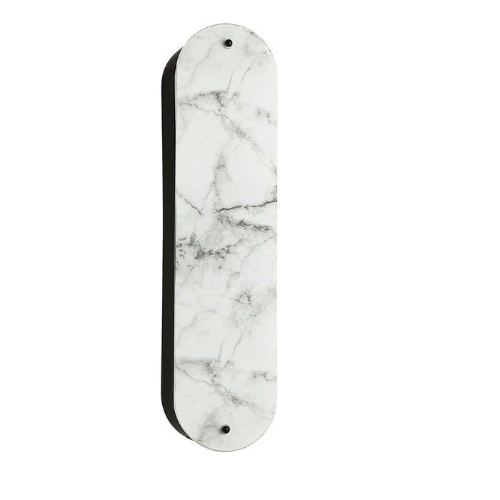 Dainolite Pascal 2 Light 20" Wall Sconce, Matte Black/Alabaster - PSC-202W-MB