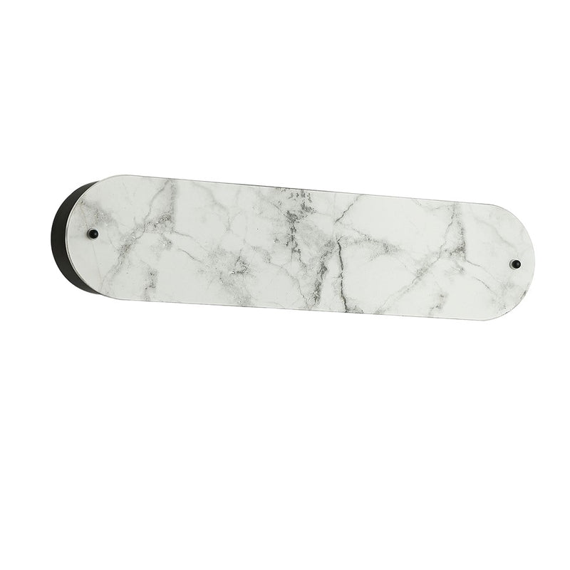 Dainolite Pascal 20in 2-Light Wall Sconce | Contemporary Matte Black and Alabaster Faux Alabaster | Hallway & Bedroom | Model PSC-202W-MB