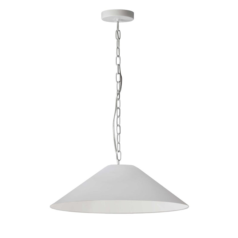 Dainolite Presley 26in 1-Light Medium Pendant | Transitional White Fabric and HardBack Shade | Kitchen Island & Dining Room | 26 x 26 | Model PSY-M-MW-790