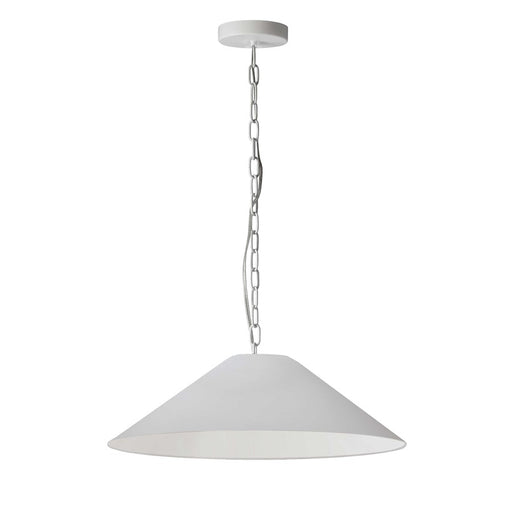 Dainolite Presley 26in 1-Light Medium Pendant | Transitional White Fabric and HardBack Shade | Kitchen Island & Dining Room | 26 x 26 | Model PSY-M-MW-790