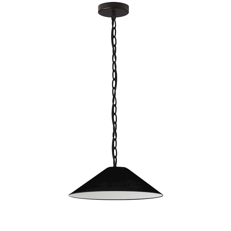Dainolite Presley 20in 1-Light Pendant | Transitional Matte Black Fabric and Black HardBack Shade | Kitchen Island & Dining Room | 20 | Model PSY-S-MB-797
