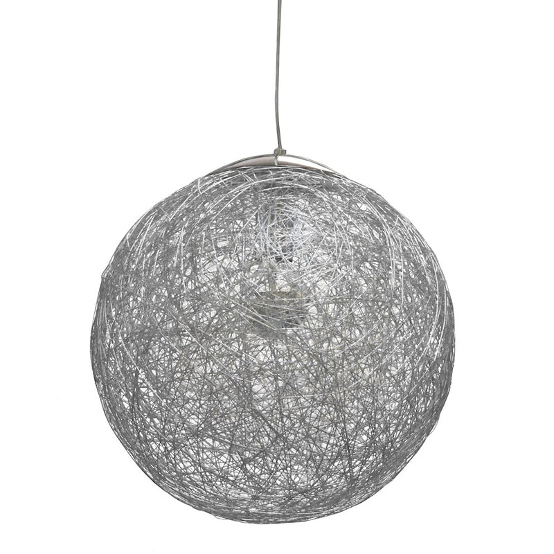 Dainolite Payton 16in 1-Light Pendant | Contemporary Aluminum Metal | Kitchen Island & Dining Room | 16 x 16 x 16 in | Model PTN-151P-AL