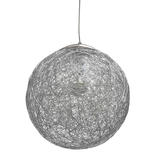 Dainolite Payton 16in 1-Light Pendant | Contemporary Aluminum Metal | Kitchen Island & Dining Room | 16 x 16 x 16 in | Model PTN-151P-AL