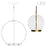 Dainolite Picotas 1 Light 15W Pendant