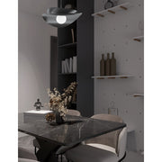Dainolite Paven 20in 1-Light LED Pendant | Contemporary Matte Black Metal | Kitchen & Dining Room | 20 x 20 x 12 in | Model PVN-2015LEDP-MB
