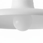 Dainolite Quentin 12in 1-Light Flush Mount | Contemporary Matte White Metal Shade | Living Room, Bedroom & Bathroom Ceiling Light | Model QTN-121SF-MW