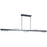 Dainolite Raleigh 15 Light Linear Pendant, Matte Black/White - RAL-7215HP-MB