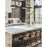 Dainolite Raleigh 15 Light Linear Pendant, Matte Black/White
