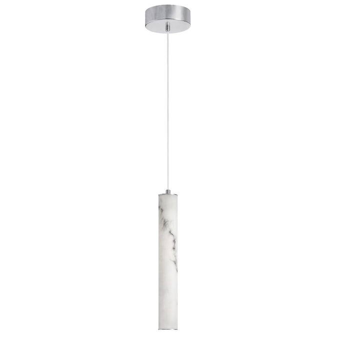 Dainolite Reuben 1 Light LED Pendant, Polished Chrome/White - RBN-1210P-PC-ALB