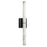 Dainolite Reuben 1 Light Wall Sconce, Matte Black/White