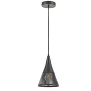 Dainolite Rebecca 7in 1-Light Pendant | Transitional Matte Black Metal | Kitchen Island & Dinette | 7 x 7 x 10.5 in | Model REB-71P-MB