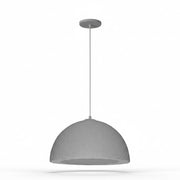 Dainolite Reese 16in 1-Light Pendant | Transitional Grey Foam and Metal | Kitchen Island & Dining Room | 16 x 16 x 8 in, Damp Rated | Model REE-161P-GRY
