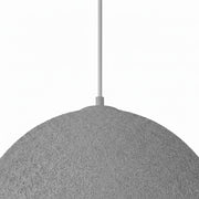 Dainolite Reese 16in 1-Light Pendant | Transitional Grey Foam and Metal | Kitchen Island & Dining Room | 16 x 16 x 8 in, Damp Rated | Model REE-161P-GRY