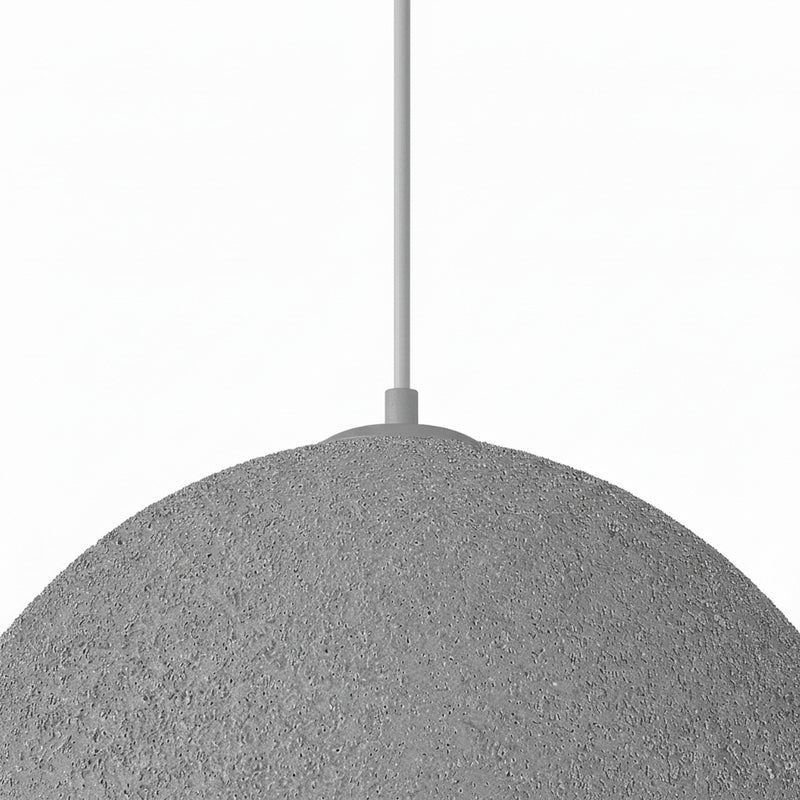 Dainolite Reese 16in 1-Light Pendant | Transitional Grey Foam and Metal | Kitchen Island & Dining Room | 16 x 16 x 8 in, Damp Rated | Model REE-161P-GRY
