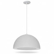 Dainolite Reese 16in 1-Light Pendant | Transitional Matte White Foam Dome | Kitchen Island & Dining Room | 16 x 16 x 8 in | Model REE-161P-MW