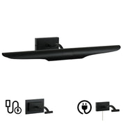Dainolite Roselyn 22in 2-Light Picture Light | Contemporary Matte Black Metal | Living Room & Office Art Lighting | 9 x 22 x 4.75 in | Model RSN-222PIC-MB