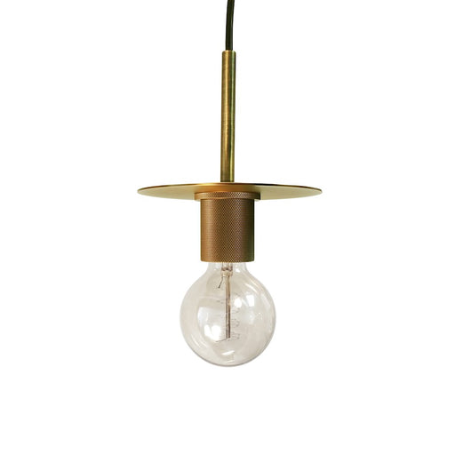 Dainolite Roswell 8in 1-Light Pendant | Transitional Aged Brass Metal | Kitchen Island & Dining Room | 8 x 8 x 6 in | Model RSW-61P-AGB