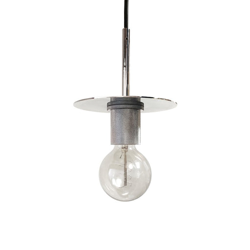 Dainolite Roswell 8in 1-Light Pendant | Transitional Polished Chrome Metal | Kitchen Island & Dining Room | 8 x 8 x 6 in | Model RSW-61P-PC