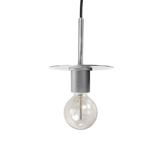 Dainolite Roswell 8in 1-Light Pendant | Transitional Satin Chrome Metal | Kitchen Island & Dining Room | 8 x 8 x 6 in | Model RSW-61P-SC