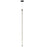 Dainolite Roxanne 1 Light Pendant, Matte Black/White
