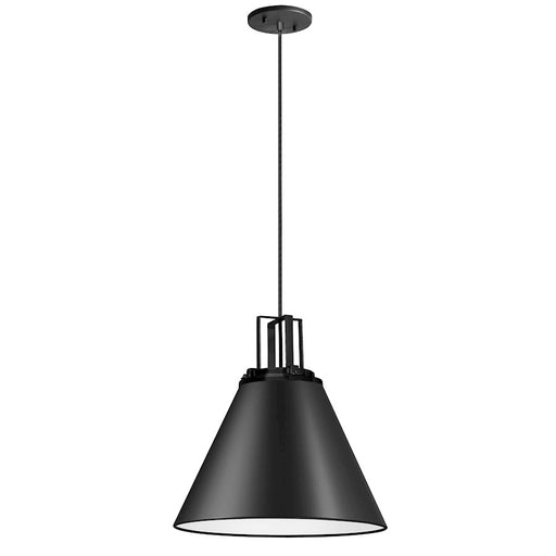 Dainolite Sonus 14in 1-Light Pendant | Contemporary Matte Black | Kitchen & Dining | 14 x 14 x 14 in | Model SNS-141P-MB