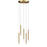 Dainolite Sanya 5 Light Multi Pendant, Aged Brass