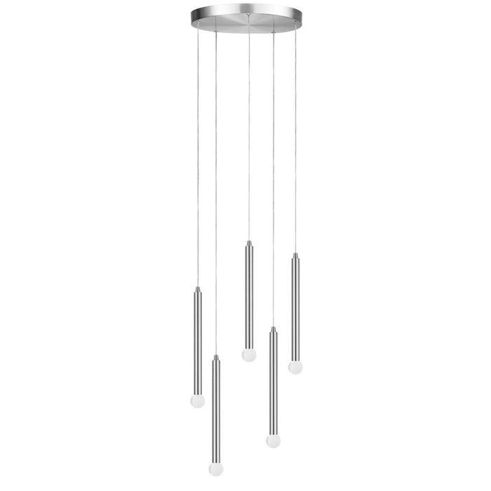 Dainolite Sanya 5 Light Multi Pendant, Polished Chrome