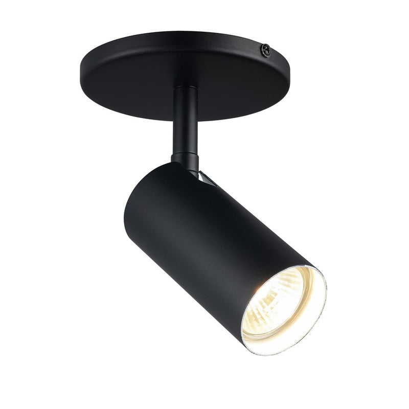 Dainolite Stanly 5in 1-Light Spotlight | Contemporary Matte Black Metal | Outdoor Accent & Landscape | 5 x 5 x 7 in | Model STY-71SPT-MB